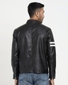 Shop Black Zip Pocket Faux Leather Jacket-Design