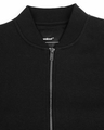 Shop Black Zipper Bomber Jacket