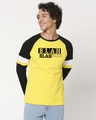 Shop Blah Blah Raglan Sport's Trim T-Shirt-Front
