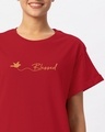 Shop Blessed Bird Boyfriend T-Shirt-Front