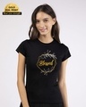 Shop Blessed Gold Half Sleeve T-Shirt (GOLD PRINT)
