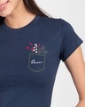 Shop Blooming Wildflowers Half Sleeve T-Shirt-Front