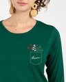 Shop Blooming Wildflowers Round Neck 3/4th Sleeve T-Shirt-Front
