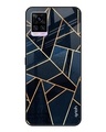 Shop Abstract Tiles Printed Premium Glass Cover for Vivo V20 (Shock Proof, Lightweight)-Front