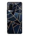 Shop Abstract Tiles Printed Premium Glass Cover for Vivo X60 (Shock Proof, Lightweight)-Front