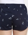 Shop Women's Blue Geometric Printed Boxer Shorts