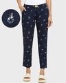 Shop Blue AOP Geometric Print Pyjamas-Front