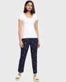 Shop Blue AOP Geometric Print Pyjamas-Full