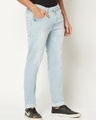 Shop Men's Blue Washed Skinny Fit Jeans-Design