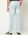 Shop Men's Blue Washed Skinny Fit Jeans-Full
