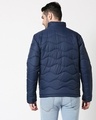 Shop Blue Chill Block Wave Puffer Jacket-Full