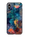 Shop Cloudburst Printed Premium Glass Cover for iPhone XS(Shock Proof, Lightweight)-Front