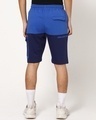 Shop Blue Colorblock Casual Shorts-Full