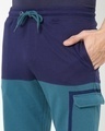 Shop Blue Colorblock Shorts