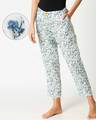 Shop Blue Floral Women's Pyjamas-Front