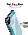 Shop Blue Golden Glitter Premium Glass Case for Apple iPhone 12 Mini (Shock Proof, Scratch Resistant)-Full