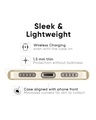 Shop Blue Golden Leaves Metallic Glod Premium Glass Case for Apple iPhone SE 2020