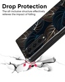 Shop Blue Golden Leaves Premium Glass Case for Samsung Galaxy Z Fold4 5G (Shock Proof, Scratch Resistant)-Design