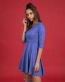 Shop Blue Haze Flared Dress-Design