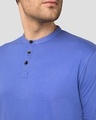 Shop Blue Haze Full Sleeve Henley T-Shirt