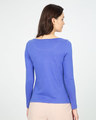 Shop Blue Haze Scoop Neck Full Sleeve T-Shirt-Full