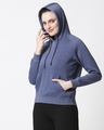 Shop Women's Blue Hoodie-Design
