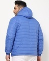 Shop Men's Blue Color Block Plus Size Puffer Jacket-Design