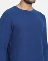 Shop Men's Blue Quartz Flat Knit Sweater