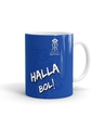 Shop Blue Rajasthan Royals Halla Bol Printed Ceramic Coffee Mug (320 ml)-Front