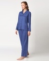 Shop Blue Rayon Nightwear Set-Design