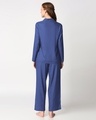Shop Blue Rayon Nightwear Set-Full
