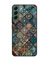 Shop Retro Art Printed Premium Glass Cover for Samsung Galaxy S22 Plus 5G(Shock Proof, Lightweight)-Front