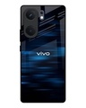 Shop Blue Rough Abstract Premium Glass Case for vivo iQOO Neo9 Pro(Shock Proof, Scratch Resistant)-Front