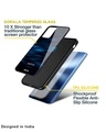 Shop Blue Rough Pastel Premium Glass Case for Realme C33 (Shock Proof,Scratch Resistant)-Design