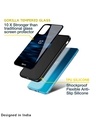 Shop Blue Rough Pastel Premium Glass Cover For OnePlus 6T (Impact Resistant, Matte Finish)-Design