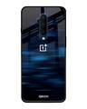 Shop Blue Rough Pastel Premium Glass Cover For OnePlus 7T Pro (Impact Resistant, Matte Finish)-Front