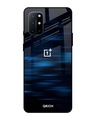 Shop Blue Rough Pastel Premium Glass Cover For OnePlus 8T (Impact Resistant, Matte Finish)-Front
