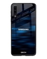 Shop Blue Rough Pastel Premium Glass Cover For Samsung Galaxy A70(Impact Resistant, Matte Finish)-Front