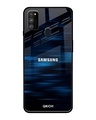 Shop Blue Rough Pastel Premium Glass Cover For Samsung Galaxy M30s(Impact Resistant, Matte Finish)-Front