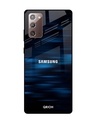 Shop Blue Rough Pastel Premium Glass Cover For Samsung Galaxy Note 20(Impact Resistant, Matte Finish)-Front