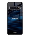 Shop Blue Rough Pastel Premium Glass Cover For Samsung Galaxy S10 Plus(Impact Resistant, Matte Finish)-Front