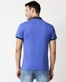 Shop Blue Shoulder Pipping Zipper T-Shirt-Full