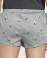 Shop Women's Grey All Over Printed Boxer Shorts