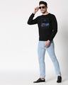 Shop Blue Vibes Fleece Sweatshirt Black-Design