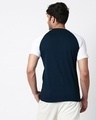 Shop Blue & White Half Sleeve Raglan T-Shirt-Design