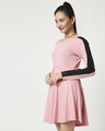 Shop Blush Melange Flared Dress-Design