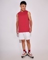 Shop Men's Bold Red Deep Armhole Oversized Vest-Full