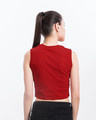 Shop Bold Red Cropped Tank Top-Design