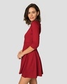 Shop Bold Red Flared Dress