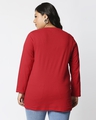 Shop Women's Bold Red Plus Size T-shirt-Full